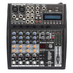 6 channel small Audio Mixer with USB