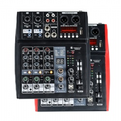 POD-402 Streaming Audio Mixer 4 Channel with USB & BT & DSP Effect (Two color)