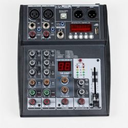 PMX402 Live Streaming Audio Mixer 4 channel with MP3 & PC Control & BT function
