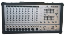 10 channel Wooden Cabinet Powered Mixer