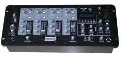 4 channel DJ Mixer with USB & SD card slot & LCD display